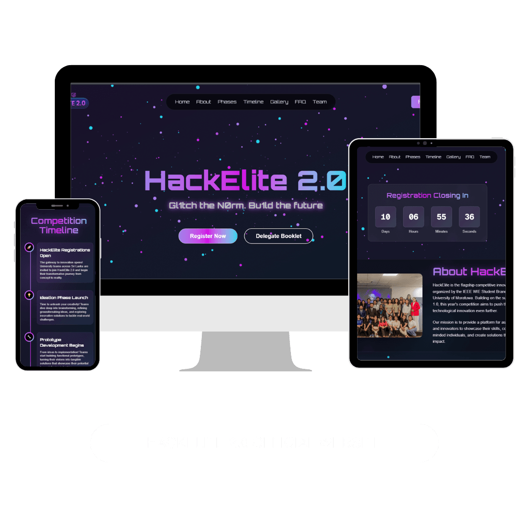 Hackelite 2.0 Competition Website